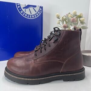 Birkenstock Highwood Lace Mid Leather Boots Chocolate Men 11/EU44 Regular Fit